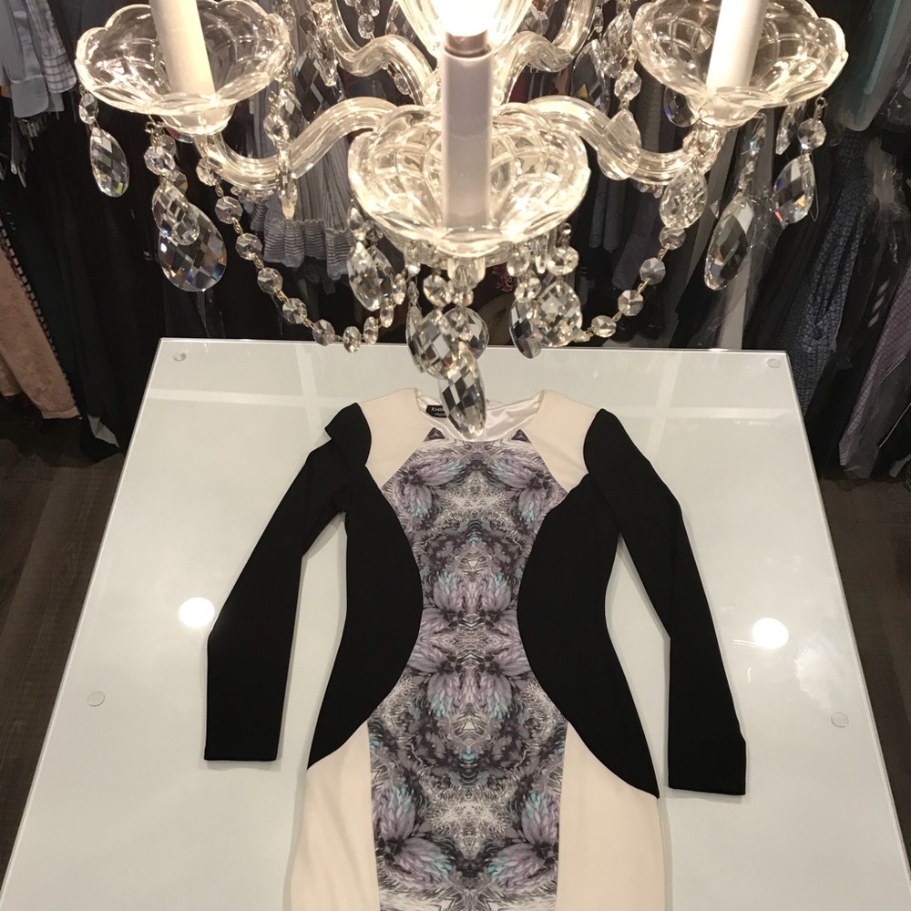 bebe - Stretchy Long Sleeve Dress